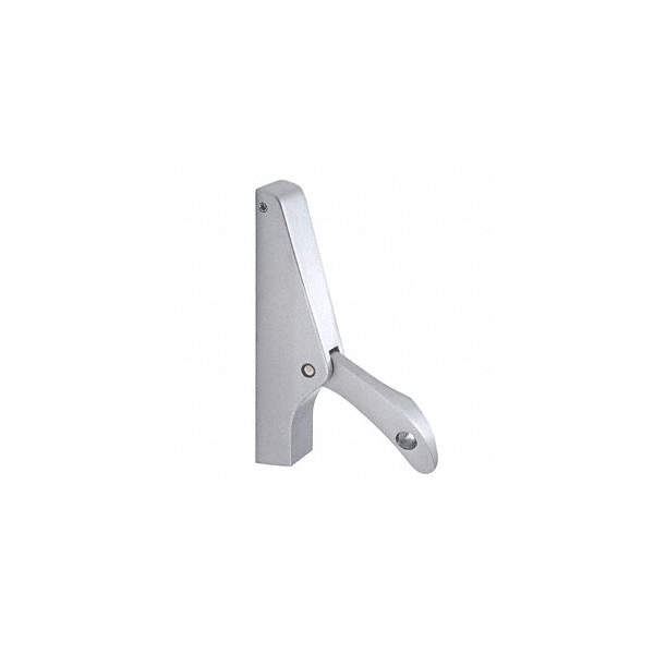 Satin Aluminum Left Side Body and Arm Assembly for 1085 Concealed Vertical Rod Device